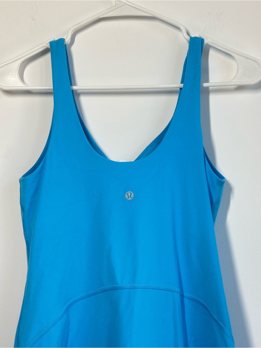 lululemon Align Dress Bright Blue Nulu Built In Shorts Size 8 - Picture 4 of 5
